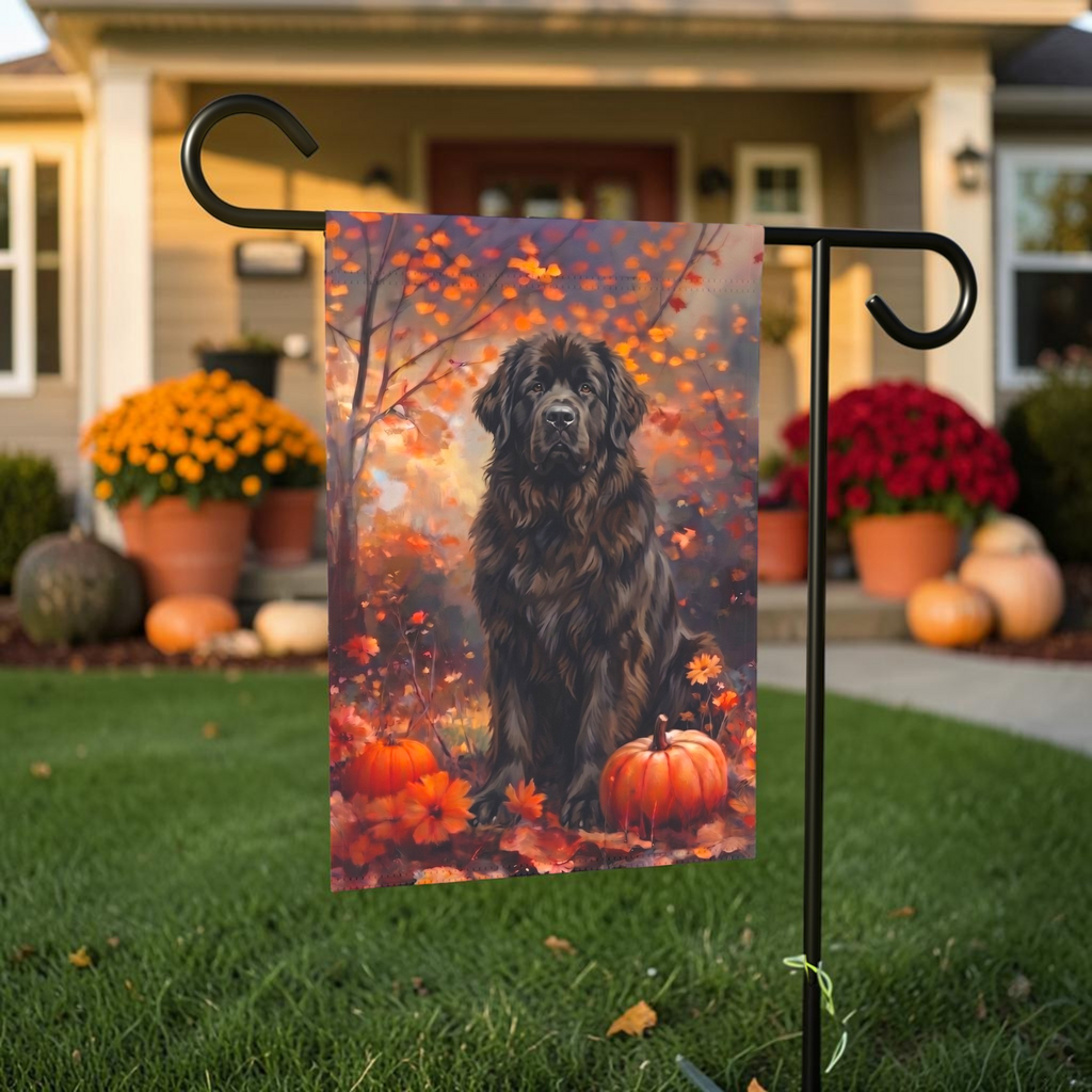 Fall Newfoundland With Pumpkins Autumn Garden Flag